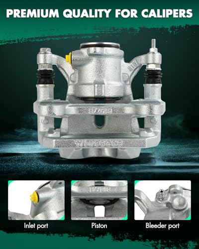 Image of SCITOO Rear Left Brake Caliper With Bracket 18B5493 Compatible For Jeep For Cherokee 2014-2021