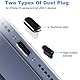 Mezrkuwr 8-teiliges Set USB C Staubschutzstecker Anwendbar auf iPhone 15 Serie, USB C Anschlussabdeckung, Telefon-Lautsprecherabdeckung, Telefon-Ladeanschluss-Reiniger
