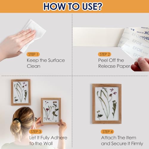 Image of Double Sided Tape Heavy Duty White PE Foam Tape, 2 In X 16.5 Ft Mounting Tape Removable Strips Strong Weatherproof Adhesive Tape for Hanging Picture Poster, Carpets, Paint Wall No Damage, 2 Rolls