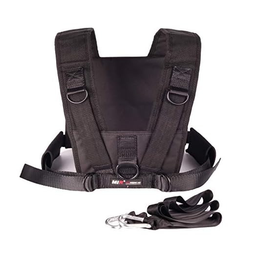 miR BHAR Sled Harness with (Optional) Sled Harness, Without Sled, Black