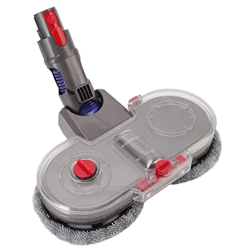 Natudeco Electric Mop Head Attachment Replacement for V6 V7 V8 V10 Vacuum Cleaner ABS Wet and Dry Cleaning Electric Mophead Electric Mop Head Attachment