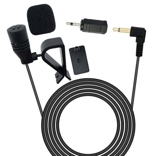 SPTSSWET Universal Car Microphone with 3.5mm and 2.5mm Adapter