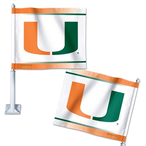 Miami (Fla.) WinCraft NCAA Car Flag
