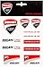 GP-Racing Ducati Medium Set di adesivi