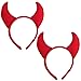 Halloween Devil Headband Devil Horns Headbands Hair Band Red Devils Ears Headpiece Women Girls Devil Hairband Hair Hoop Party Decoration Cosplay Costume Headwear Cute Handmade Hair Accessories 2 Pack