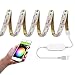 GIDERWEL Wifi USB RGBWW LED Streifen 3m Kit,Kompatibel mit Alexa/Google Home,Smart APP Steuerung RGB Warmweiß Kaltweiß Lightstrip Ambiente Beleuchtung Farbwechsel,Musiksynchronisation