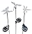 Solaration 1004S Solar Garden Stake Lights with Hummingbird, Dragonfly and Butterfly