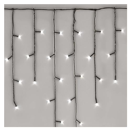 EMOS Connect System - Catena di luci natalizie standard, 2,5 m, con 100 LED, componente di prolunga C (senza cavo di collegamento e adattatore), IP44, per interni ed esterni, colore: bianco freddo