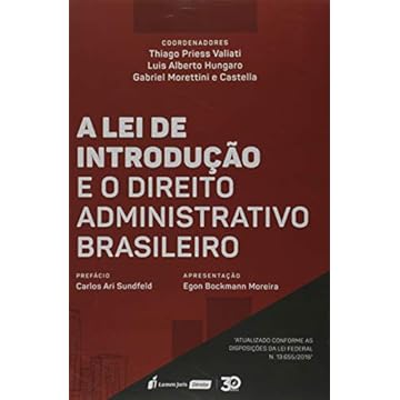 Capa do livro Lei De Introdução E O Direito Administrativo Brasileiro, A - 2019