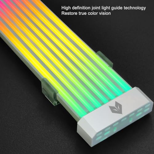 Câble ARGB 5V 3 broches 44 LED double rangée pour alimentation ATX - 5