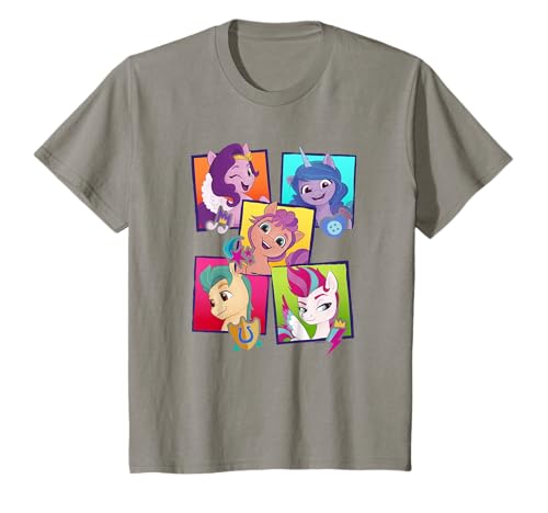 T-shirt My Little Pony pour enfant avec imprimé Picture Boxes en coton doux