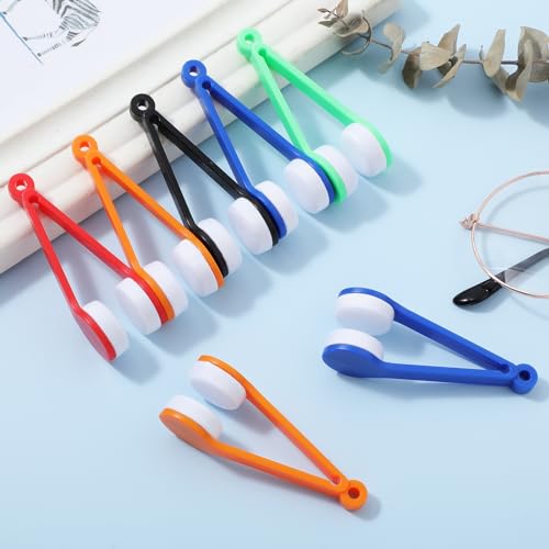 10 peças de ferramenta de limpeza de óculos, ferramenta de limpeza de óculos de microfibra, mini cli