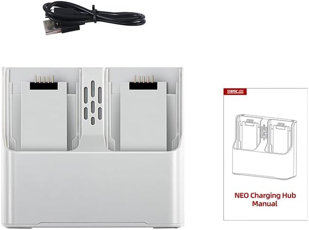 CoyktontyBattery Charger/Intelligent Battery Charger for DJI NEO,Rapid Battery Charger,Charges 2 Batteries at The Same time