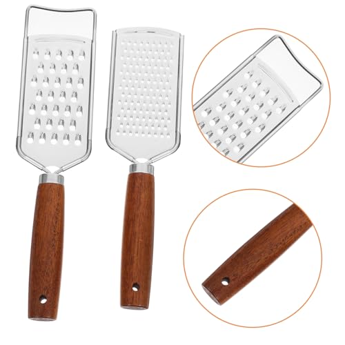 Set de 2 ralladores de queso de acero inoxidable con manivela miniatura 7