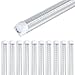 10Pack 8Ft LED Shop Light Fixture,90W 10000 Lumens 5000K Daylight White, Clear Cover,V Shape T8 Integrated 8 Foot Led Tube Light for Cooler,Garage,Warehouse