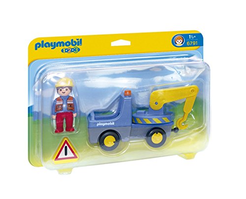 PLAYMOBIL 1.2.3 - Camión con grúa, Playsets de Figuras de Juguete, 27 x 7,3 x 20,3 cm, (6791)