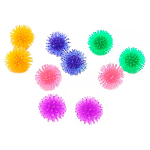 SGERUFZ 10 Set Balle de Massage Noppée Parfaite pour le Stress, la Réflexologie et les Massages des Points Trigger