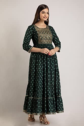 Kurta vert ethnique imprimé parfait pour vos sorties d'été décontractées