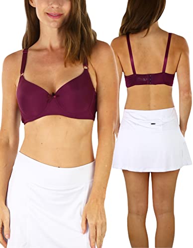 Image of ToBeInStyle Women's Pack of 6 Padded Assorted Styles Supportive Bras Cup Size - A to DDD
