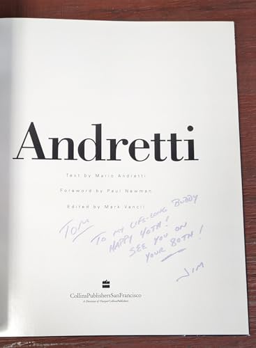 Andretti: Text by Mario Andretti; Foreword by P... 0002554860 Book Cover