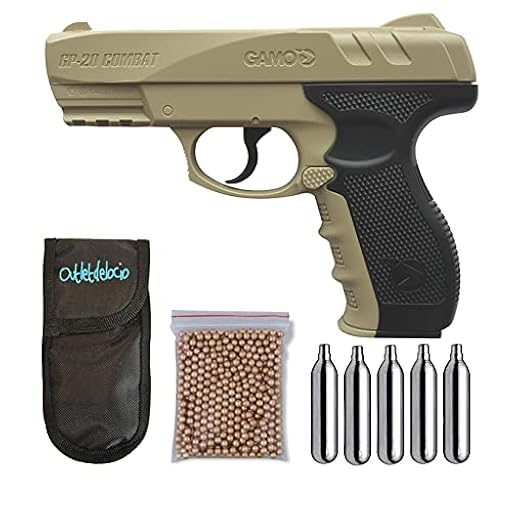 Outletdelocio.. Pistola perdigon Gamo GP-20 Desert. 4,5mm + Funda + balines + Bombonas co2. 23054/29318/13275 | Ya disponible en tu tienda friki favorita! En mundofriki.es!