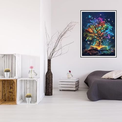 Kit complet de broderie diamant 5D arbre grand format 60x90cm