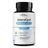 Real Science IntersCyst Miracle – All Natural Supplement for Interstitial Cystitis Relief and Constipation with Vitamins C, D, B12 & K + Nitric Oxide Support – Bladder & Kidney Health Support, 60 Caps