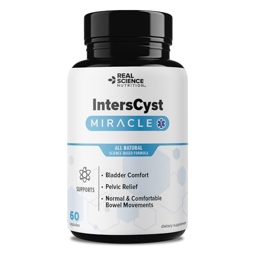 Real Science IntersCyst Miracle – All Natural Supplement for Interstitial Cystitis Relief and Constipation with Vitamins C