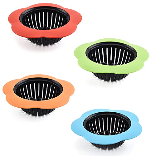 Set 4 coladores de silicona para fregadero