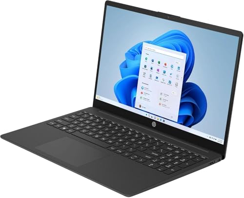 Image of HP 15.6 Inch Laptop with 1-Year Free Microsoft Office 365 | Intel Pentium N200, 4-Core CPU | 8GB RAM, 128GB SSD | Intel UHD Graphics | Full-Size Keyboard | Windows 11, Jet Black