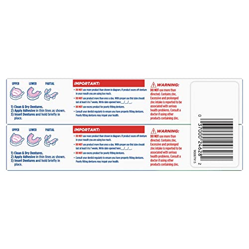Fixodent Food Seal Plus Scope Denture Adhesive Cream Twin Pack 4 Oz - Image 8 thumbnail