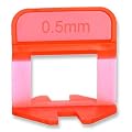 EMAISTORE Tile Leveling System - Pack of 600 Tile Spacers roughly 1/51 Inch (0.5mm) (Approximate) - Professional Tile Leveling Clips for Ceramic Tile and Stone Installation.