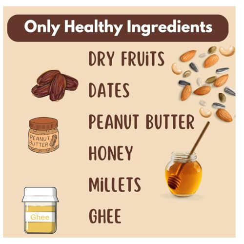 Image of TummyFriendly Dry Fruit Laddu. Healthy Dry Fruit Laddus with Dates - Sugar Free Snacks for Kids, Adults & Pregnant Women. Healthy snacks for kids. homemade dry fruit laddus. No Sugar. Dry Fruit Ladoo with Beetroot & Coconut (300g)