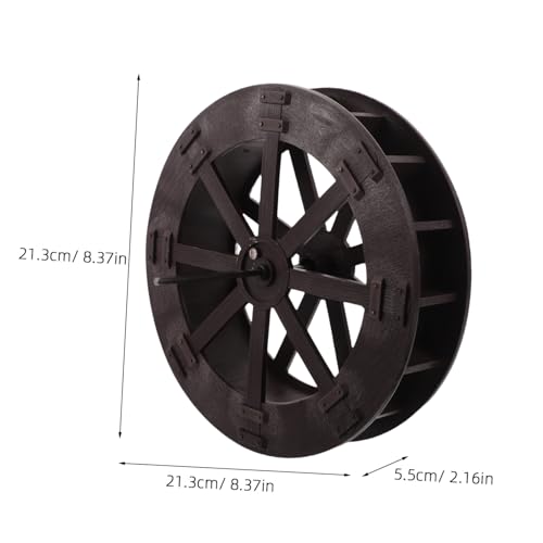 Roue de fontaine à eau 22 cm en résine pour bureau zen