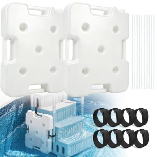 COZYDIG 2Pack Pool Ladder Weights for Above Ground Pools 96lbs HDPE Pool Step Weights - Reusable Sand-Fillable Universal Sand Bags Step Anchors for Above Ground Swimming Pool Stair Entry Systems