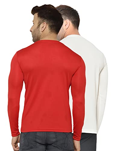 Image of Perfktu Mens Full Sleeve Gym T-Shirt (Pack of 2)