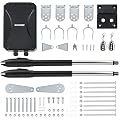 CO-Z Automatic Dual Swing Gate Opener Kit, Electric Gate Opener for Doors up to 660lb*2 18ft, Driveway Home Garden System for Double Swing Gates, Dual Gate Complete Kit with Remote Control