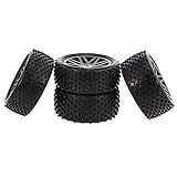 hpi 1/8 trophy buggy Design con foro a V Lmrysalque 4 pneumatici da fuoristrada 1/10 RC, con profilo a V, per 1/10 HSP HPI RC Buggy (nero)