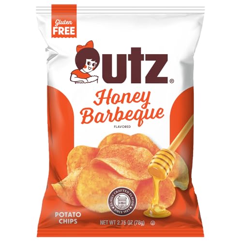 Utz Honey BBQ Potato Chips – 2.75 oz Bags (14