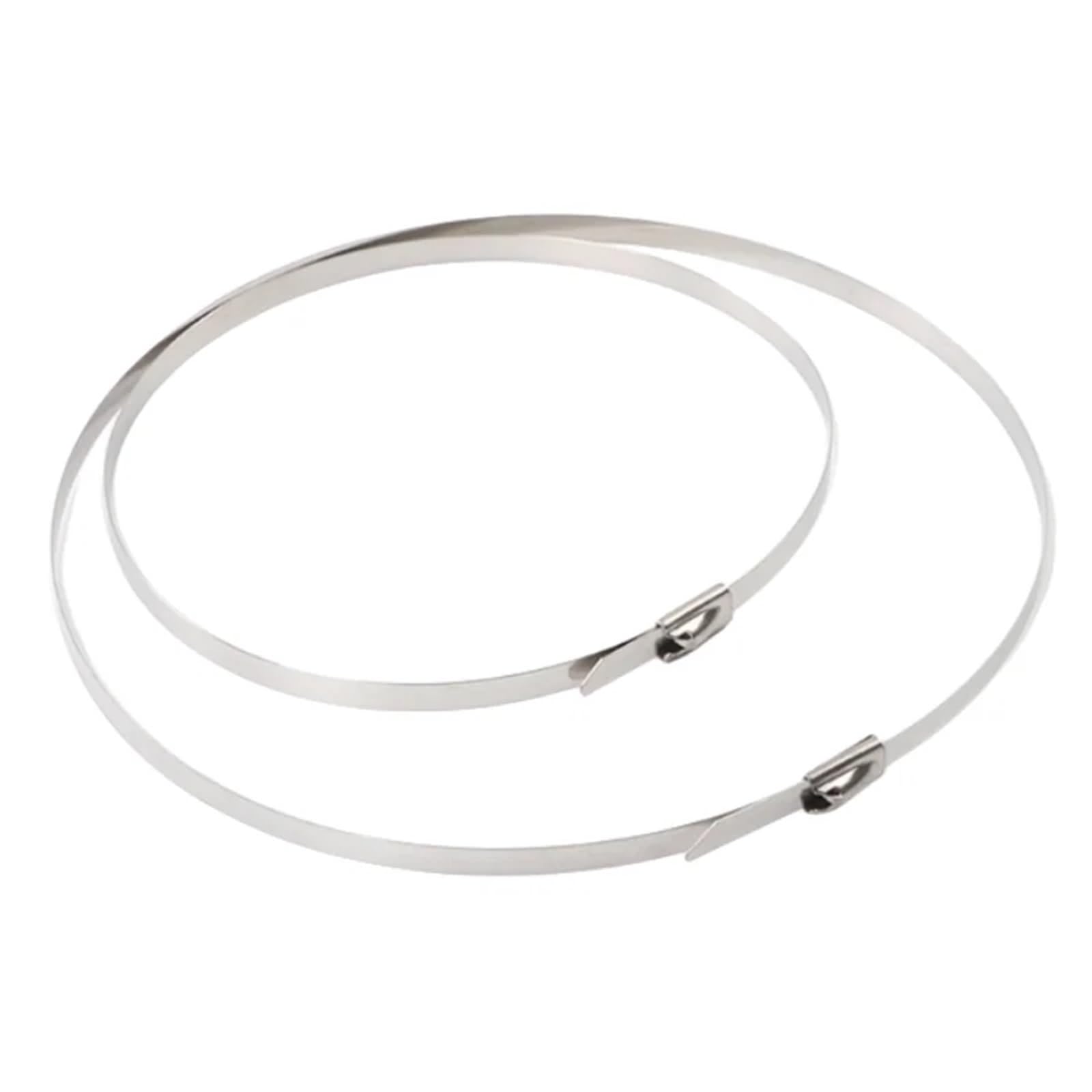 Kabelbinder aus Edelstahl | 10/20/50/100/200 Stück 10x(100-1000)mm for Kabel, Gärten, Häuser, Büros, Werkstätten(20pcs,10x800mm)