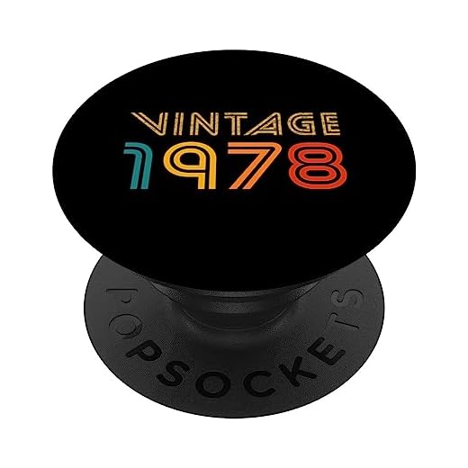 Camiseta vintage de 1978 para hombres y mujeres, regalo de cumpleaños 45 años PopSockets PopGrip Intercambiable