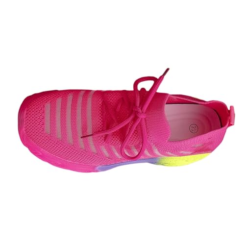 Zapatillas de Deporte de Moda con Plataforma de Malla Transpirable, Ligeras, cómodas e Informales, para Caminar (39)