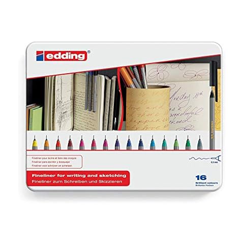edding 55 Fineliner Set of 16 Colours Cover
