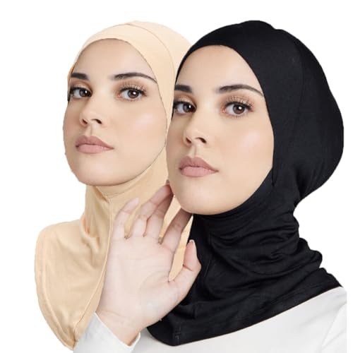 Bonnet hijab souple sous écharpe femme musulmane jersey extensible