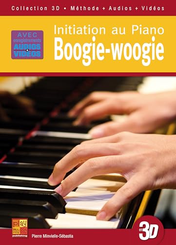 Couverture de Initiation au piano boogie-woogie en 3D