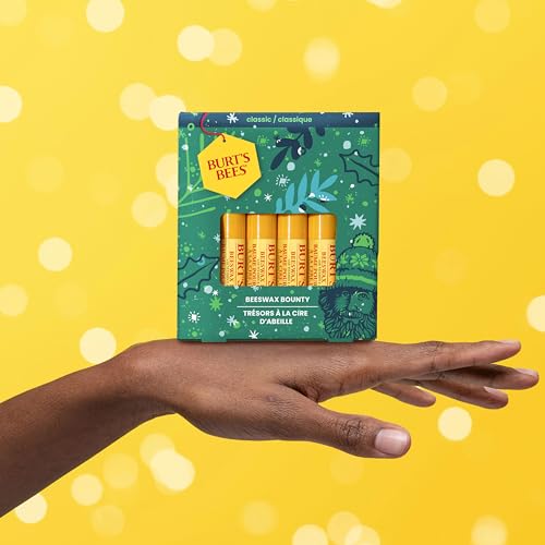 Burt's Bees Lip Balm Gift Set, Beeswax Bounty Classic, Perfect Lip Balms for Holiday Gift Baskets, 4-Pack, 0.15 oz. - image 4