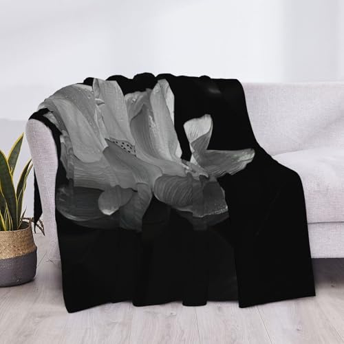 Couverture flanelle design floral : cocooning salon et lit douillet - 5