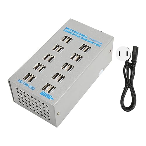 Hub da Estação de Carregamento, Proteção de Circuito Compacto da Estação de Carregamento USB 75W 20