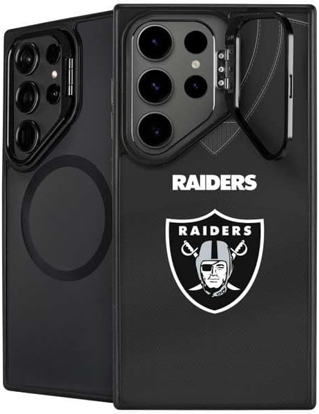Skinit Kickstand Phone Case Compatible with Galaxy S24 Ultra - Officially Licensed NFL Las Vegas Raiders Team Jersey Design