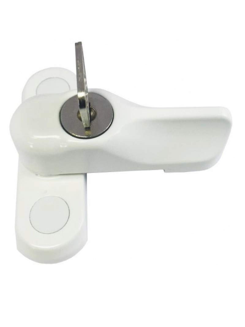 Gardinia White Composite Door Locking Sash Jammer Flush Timber Or Upvc Security Bolt